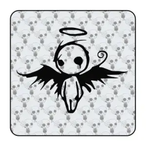 Pegatina ANGEL CAIDO. Pegatinas freaks, pegatinas frikis.