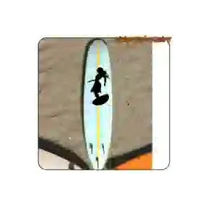 Surf-Girl-Aufkleber zum Dekorieren | Vintage Sticker Factory