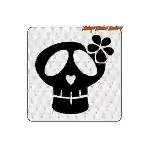 Custom Culture Skull Bow Sticker