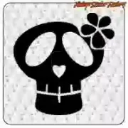 Pegatina Calavera Lazo Custom Culture
