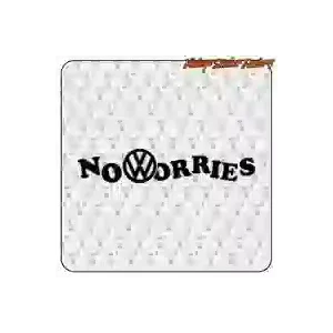 «NO WORRIES» Camper-Aufkleber | Vintage Sticker Factory