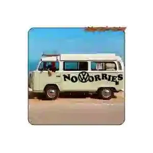 Autocollant « NO WORRIES » van | Vintage Sticker Factory