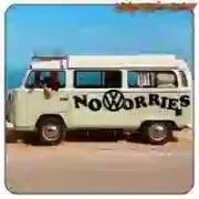 Pegatina «NO WORRIES» camper | Vintage Sticker Factory