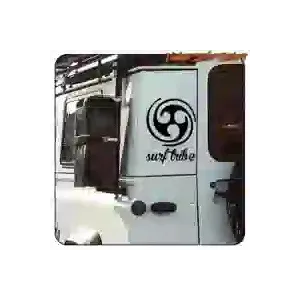 Die-cut vinyl Surf Tribe sticker