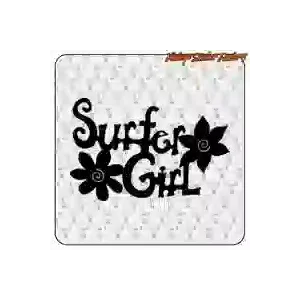Gestanzter Vinylaufkleber Surfer Girl