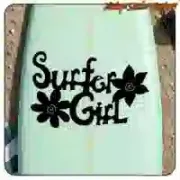 Gestanzter Vinylaufkleber Surfer Girl