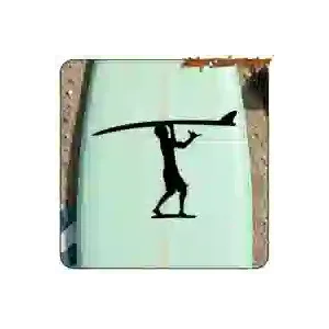 Pegatina surf “HANG ON” con tabla
