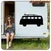 T1 Surfer camper vinyl sticker