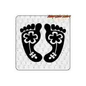 Sticker Pieds de surf | Vinyle décoratif
