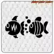 Decorative fish vinyl sticker