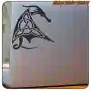 AUTOCOLLANT DRAGON CELTIQUE. ACHETEZ DES AUTOCOLLANTS EN VINYLE.
