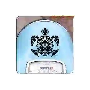 Tribal turtle sticker for motorbikes and surf