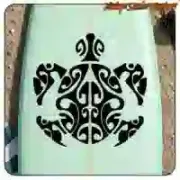 Tribal turtle sticker for motorbikes and surf