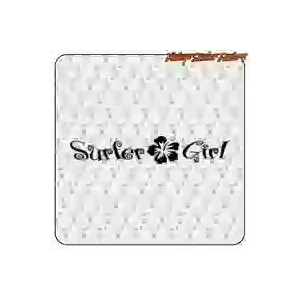 Pegatina Surfer Girl de vinilo troquelado