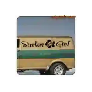 Gestanzter Vinylaufkleber Surfer Girl