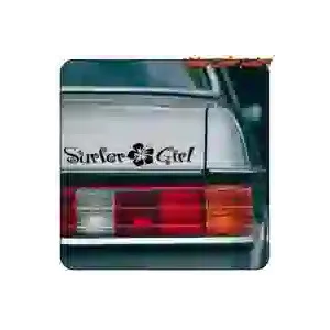 Die-cut vinyl Surfer Girl sticker