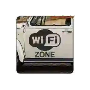 WIFI ZONE Aufkleber | Vintage Sticker Factory