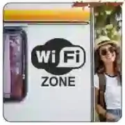 Autocollant WIFI ZONE | Vintage Sticker Factory