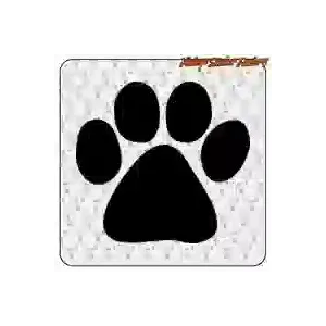 DOG FOOTPRINT -1 STICKER. BUY VINYL STICKERS.