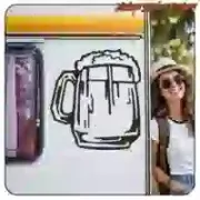 Autocollant de bière pour personnaliser
