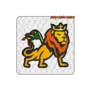 Pegatina León Rasta multicolor | Vintage Sticker Factory
