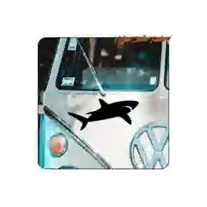 Autocollant requin en vinyle découpé