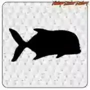 Maritim inspirierter Aufkleber mit Tropenfisch