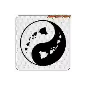 Autocollant Ying Yang Hawaï en vinyle de découpe