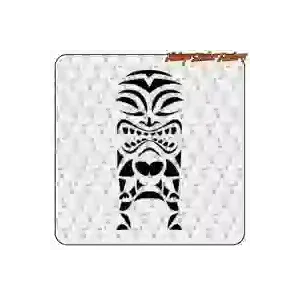 Autocollant TIKI en vinyle découpé
