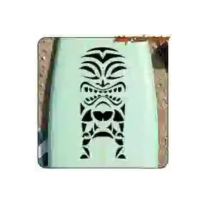 Autocollant TIKI en vinyle découpé