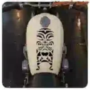 Die-cut vinyl TIKI sticker