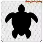 AUTOCOLLANT TORTUE D'HIBISCUS. ACHETEZ DES AUTOCOLLANTS EN VINYLE.