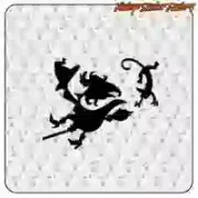 Dark Fantasy Witch and Moon Sticker