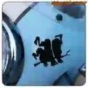Vulture sticker for motorcycle and helmet