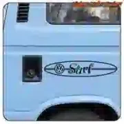 SURF VW cut vinyl sticker