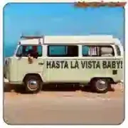 Pegatina HASTA LA VISTA BABY. Comprar pegatinas.