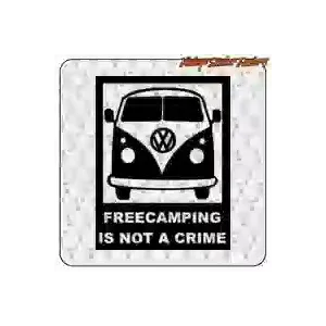 Pegatina FREECAMPING T1 | Vintage Sticker Factory