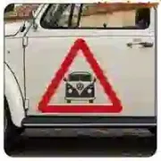 Pegatina Precaución T1 para furgoneta camper