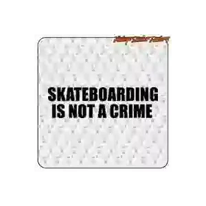 SKATE IS NOT A CRIME Sticker | Skate Vinyl