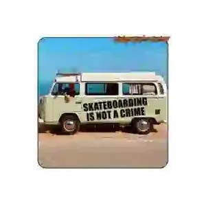 Pegatina SKATE IS NOT A CRIME | Vinilo skate