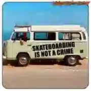 SKATE IS NOT A CRIME Sticker | Skate Vinyl