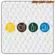 Recycling sticker in several sizes