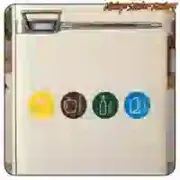 Recycling-Aufkleber in mehreren Größen