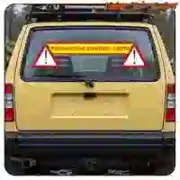 SLOW VEHICLE STICKER. BUY VINYL STICKERS.