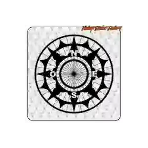 Camper Compass Rose Sticker