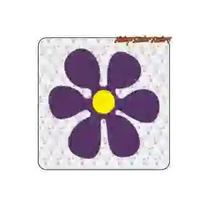 BLUMEN-Aufkleber aus konturgeschnittenem Vinyl