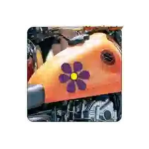 BLUMEN-Aufkleber aus konturgeschnittenem Vinyl