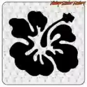 Hawaiian Hibiscus Flower Surf Sticker