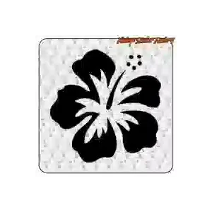 Hawaiian hibiscus flower sticker | Tropical vinyl