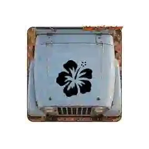 Sticker fleur d’hibiscus hawaïenne | Vinyle tropical